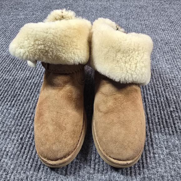 UGG Boots Womens Size 7 Chestnut Cedric Suede Sheepskin Shearling 1012360 - Picture 2 of 14